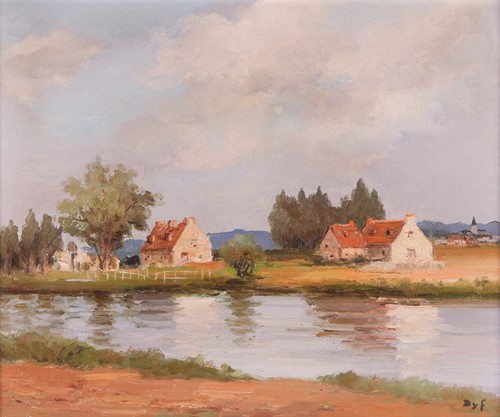Lot 62 - Marcel Dyf (French 1899-1985) Bléré sur Cher...