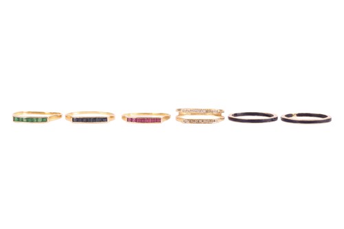 Lot 96 - A small group of rings comprising three...