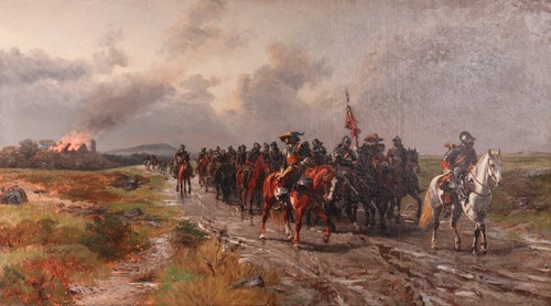 Lot 42 - Ernest Crofts (British, 1847 - 1911) Ironsides...