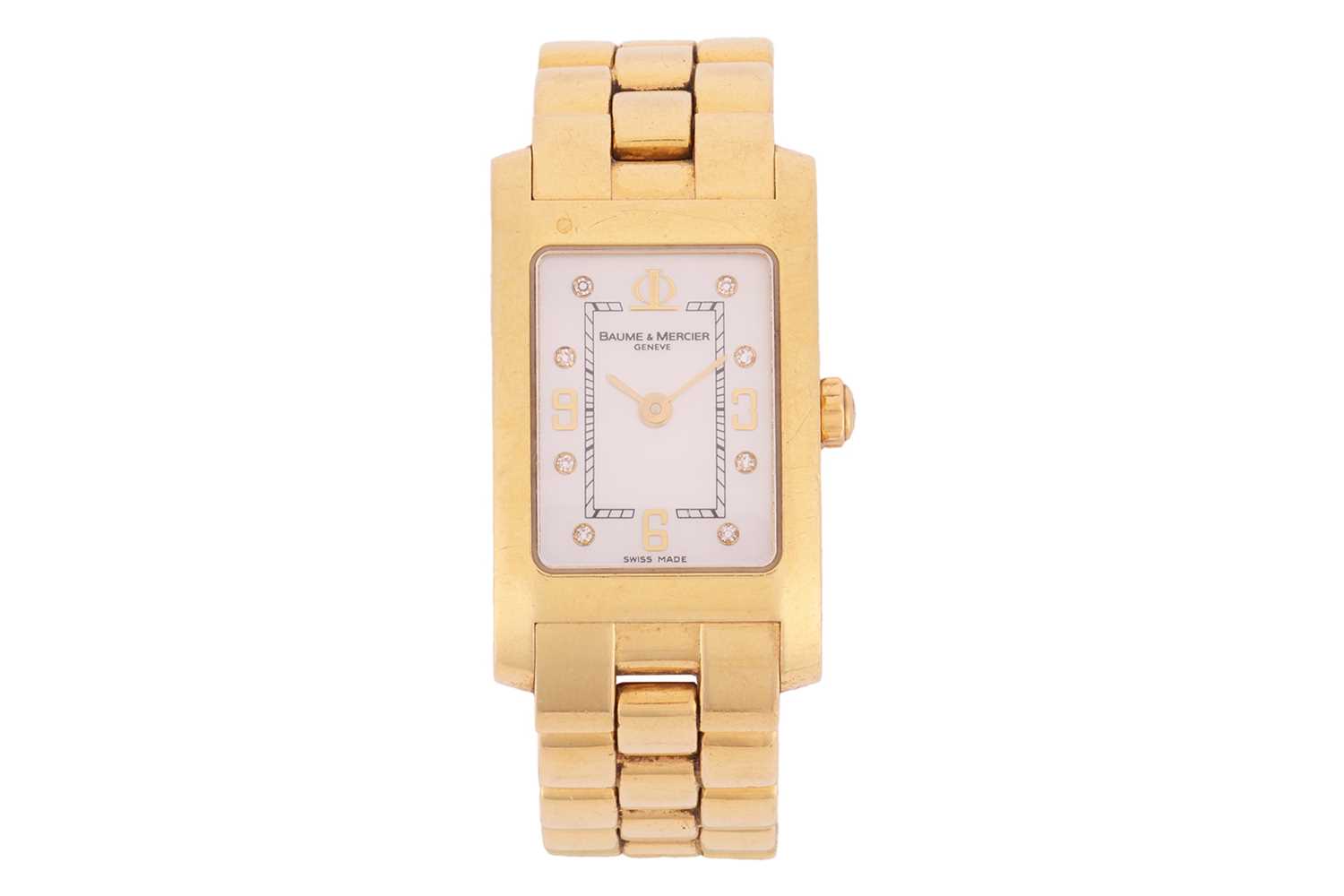 Lot 198 - Baume & Mercier – An 18ct Yellow Gold Hampton...