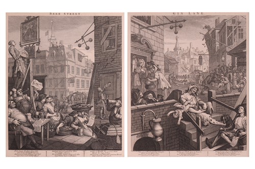 Lot 134 - William Hogarth (British 1697-1764) Gin Lane...