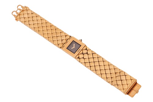 Lot 190 - Chanel - A Lady’s 18ct Gold Matelassé Bracelet...