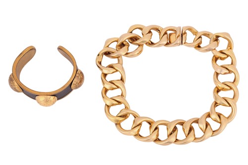 Lot 22 - A Christian Dior heavy curb link chain...