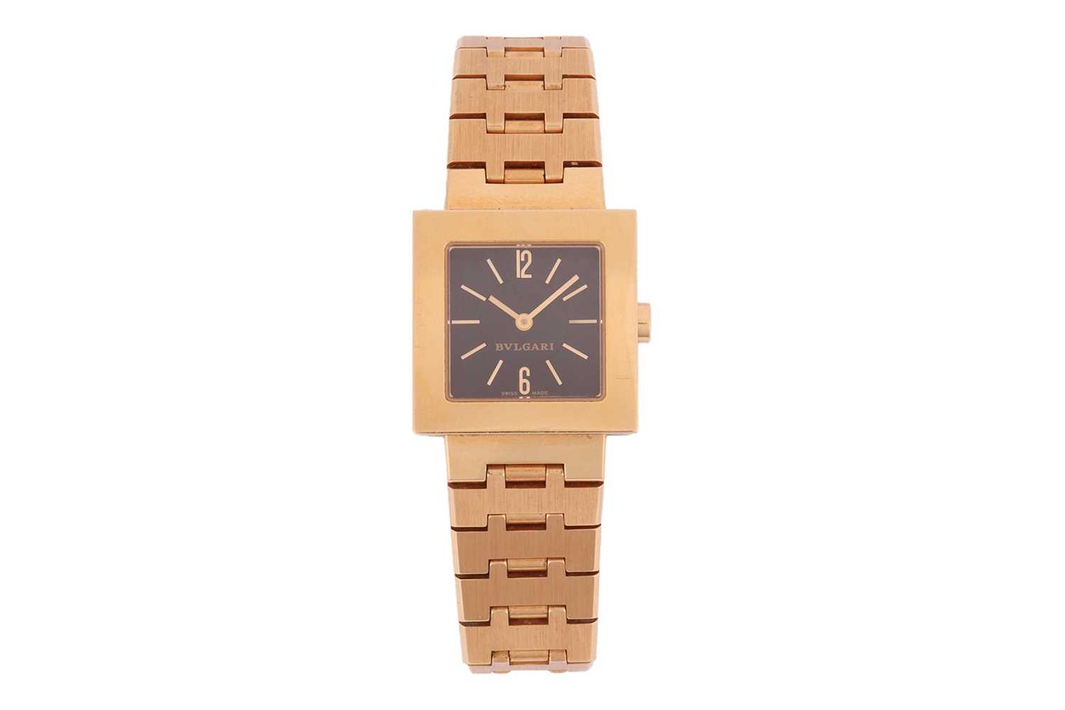 Lot 189 - Bulgari – An 18ct Yellow Gold Quadrato...