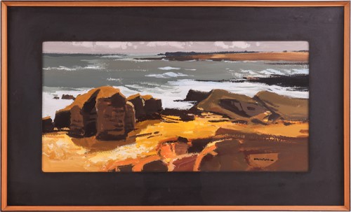 Lot 2 - Donald McIntyre (British 1923-2009) 'Cliffs...