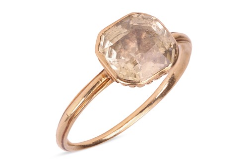 Lot 2 - An early George III sapphire dress ring, of...