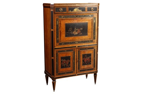 Lot 74 - An early 19th-century Continental inlaid...