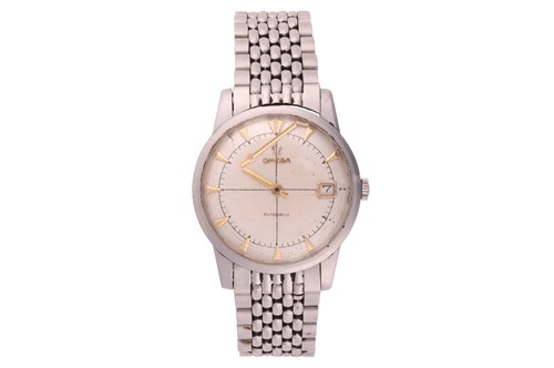 Lot 204 - Omega – A Stainless Steel Automatic Wristwatch...