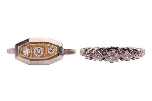 Lot 39 - Two rings, comprising a five-stone...