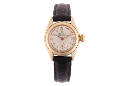 Lot 219 - Rolex – An Oyster Perpetual ‘Bubble Back’...