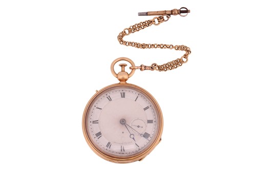 Lot 237 - Breguet – An Open Face Key Wound Pocket Watch...