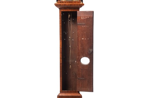 Lot 21 - A William & Mary walnut and marquetry 8-day...