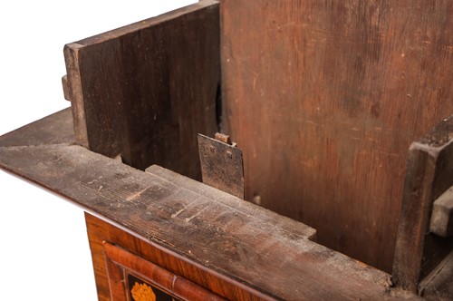 Lot 21 - A William & Mary walnut and marquetry 8-day...
