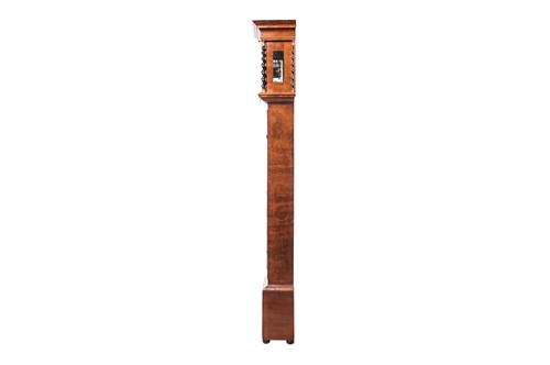 Lot 21 - A William & Mary walnut and marquetry 8-day...