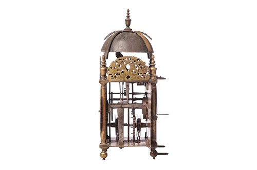 Lot 3 - A Charles II brass 30- hour lantern clock,...