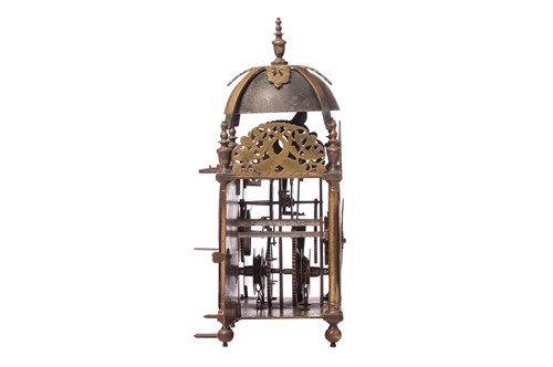 Lot 3 - A Charles II brass 30- hour lantern clock,...