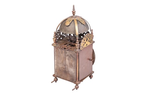 Lot 3 - A Charles II brass 30- hour lantern clock,...