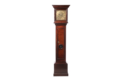 Lot 9 - A late 17th century (and later) oak eight day...