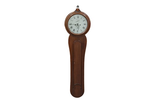Lot 24 - A George III mahogany 8-day wall clock with...
