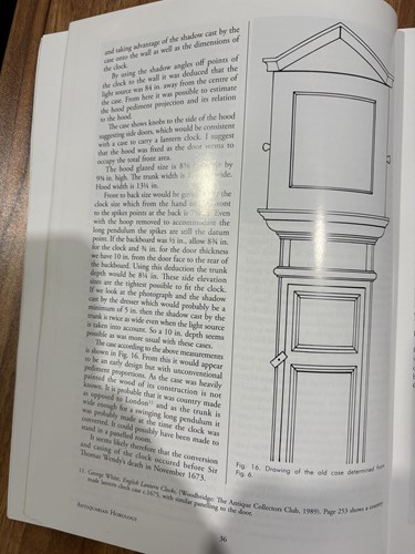 Lot 22 - A 30-hour brass lantern clock in a painted...