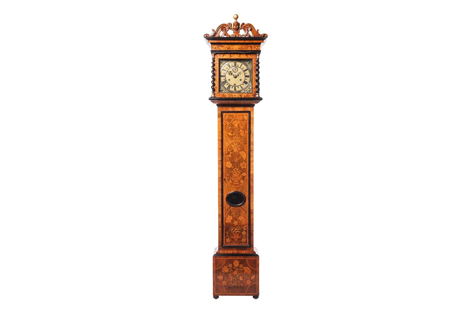Lot 23 - A late William III olivewood marquetry month...