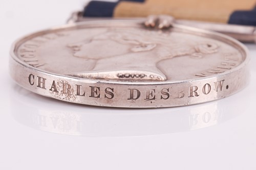 Lot 198 - A Naval General Service Medal 1793-1840, with...