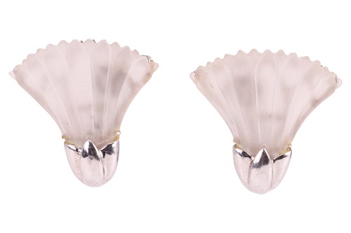 Lot 81 - Cassandra Goad - A pair of frosted rock...