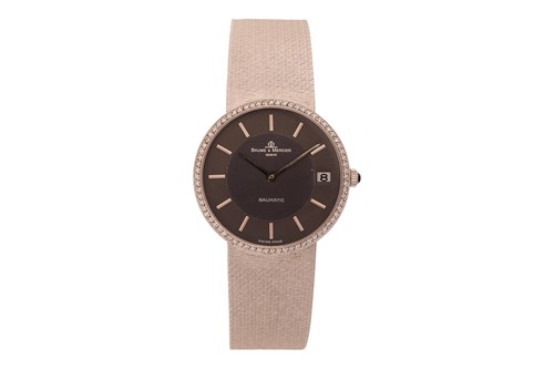 Lot 186 - Baume & Mercier – A Diamond-Set Dress Watch...