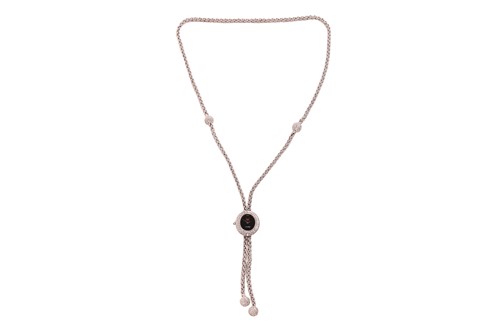 Lot 178 - DeLaneau - a diamond-set watch pendant...