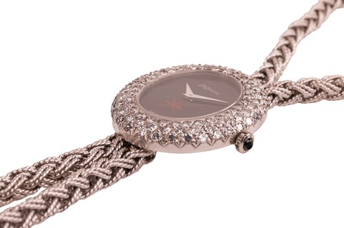 Lot 178 - DeLaneau - a diamond-set watch pendant...