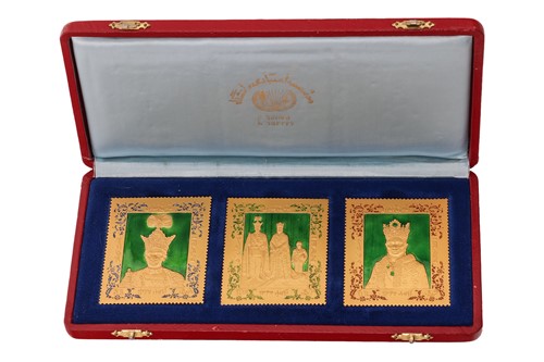 Lot 252 - Pahlavi Iran 1968 enamel Coronation...