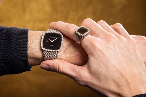 Lot 179 - IWC - a diamond and onyx gentlemen’s suite...