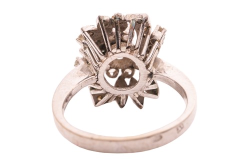 Lot 177 - A diamond-set foliate ensemble containing a...