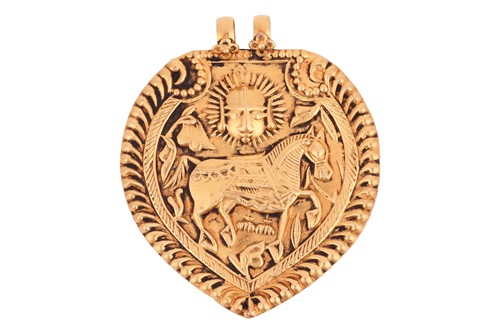 Lot 144 - An Indian tribal patri pendant, the...
