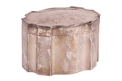 Lot 276 - A silver tea caddy, by Arthur & John Zimmerman,...