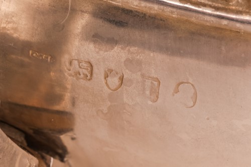 Lot 351 - A George III silver three-piece tea service,...