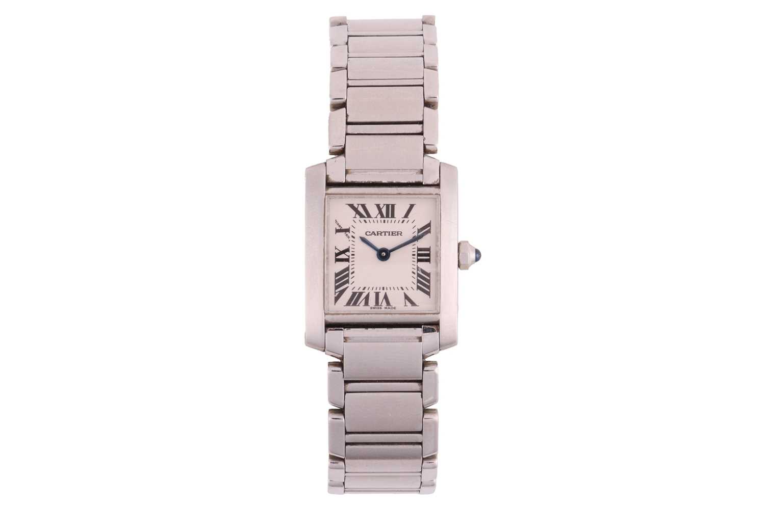 Lot 207 - Cartier - A Tank Francaise Wristwatch...