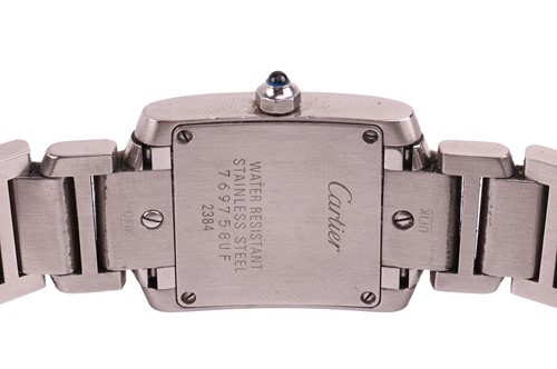 Lot 207 - Cartier - A Tank Francaise Wristwatch...