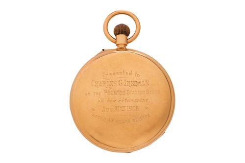 Lot 304 - G. E. Frodsham & Co – An 18ct Gold Open Face...