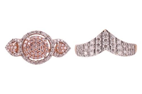 Lot 149 - Two diamond-set rings, comprising a...