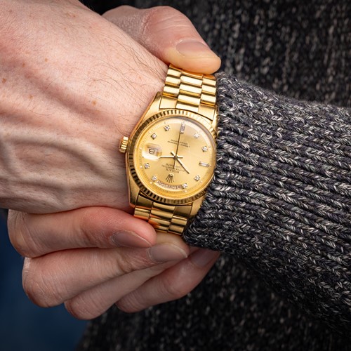 Lot 290 - Rolex – An ‘18K’ Oyster Perpetual Day-Date 36...