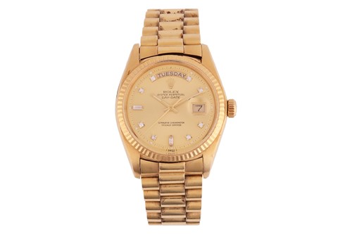 Lot 290 - Rolex – An ‘18K’ Oyster Perpetual Day-Date 36...