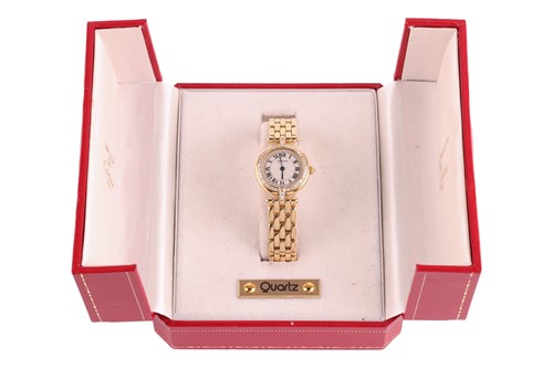 Lot 278 - Cartier – A Panthere Vendome 18ct Gold Diamond-...