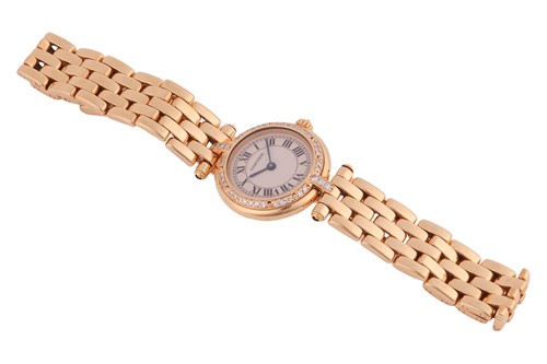 Lot 278 - Cartier – A Panthere Vendome 18ct Gold Diamond-...