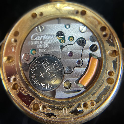 Lot 278 - Cartier – A Panthere Vendome 18ct Gold Diamond-...