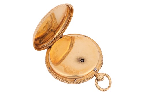 Lot 301 - An 18ct Gold Open Face Pocket Watch Year:...