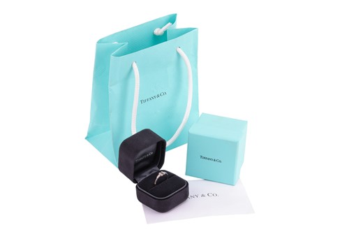 Lot 242 - Tiffany & Co. - A T Wire diamond-set ring, the...