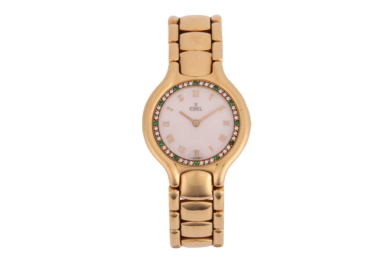 Lot 277 - Ebel – An ‘18K' Gem-Set Beluga Dress Watch...