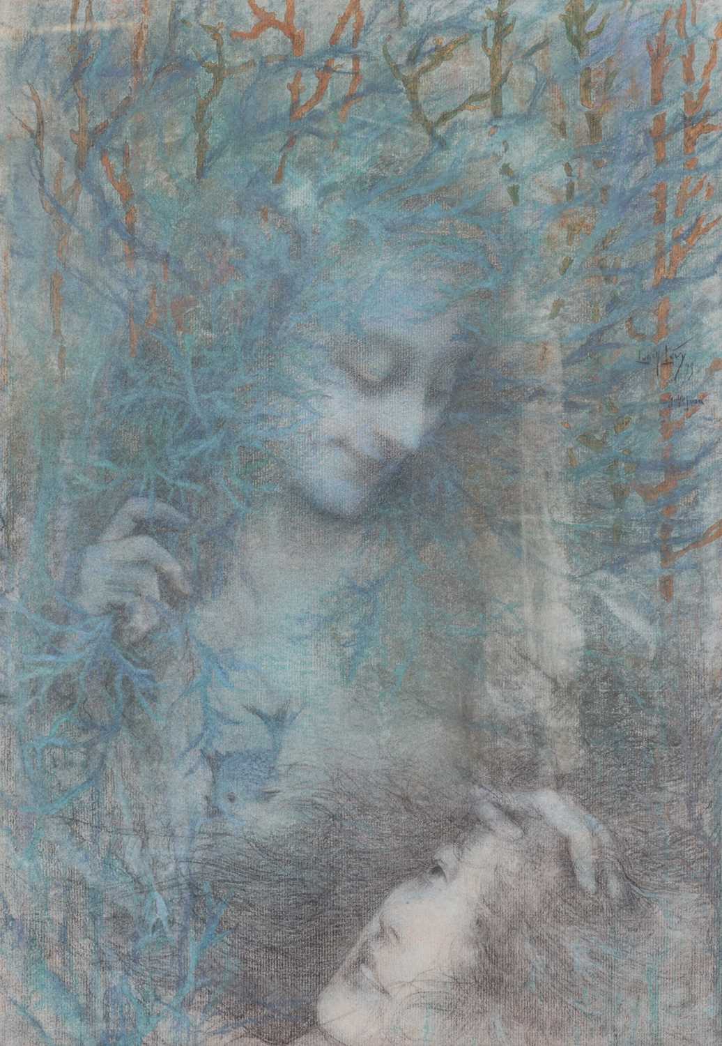 Lot 109 - Lucien Lévy-Dhurmer (French 1865-1953) Naiads...