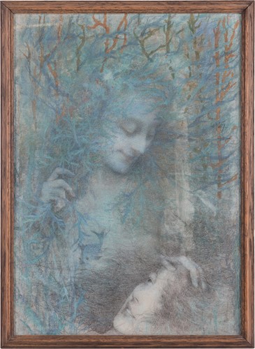 Lot 109 - Lucien Lévy-Dhurmer (French 1865-1953) Naiads...